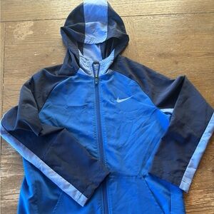 Boys Nike Dri-FIT Blue and Black Jacket